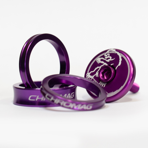 CHROMAG *BLING* Starter Kit - Spacer Kit + Top Cap (Purple)