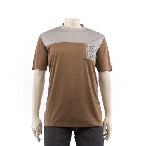 CHROMAG Rove Short Sleeve Jersey w/Pocket (Charcoal Heather/Earth Heather)