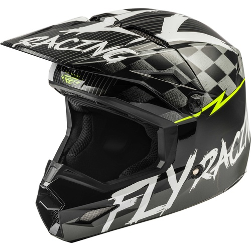 FLY 2020 Kinetic Helmet (Youth Sketch Black/Red/Hi-Vis)