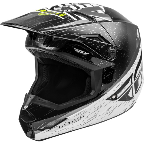 FLY 2020 Kinetic K120 Helmet (Black/White/Hi-Vis)