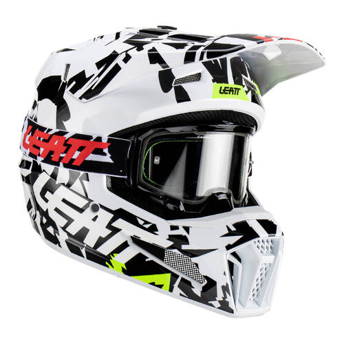 LEATT 3.5 Helmet & Goggle Kit (Zebra)