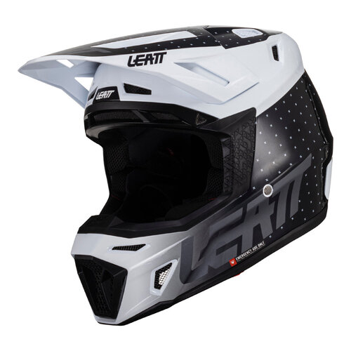 LEATT 2024 8.5 Helmet & Goggle Kit (Black / White)