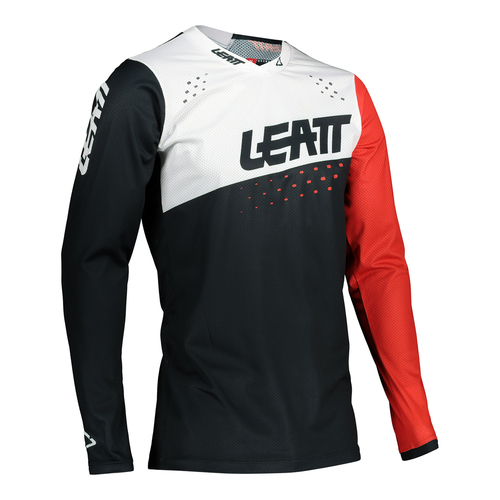 LEATT 2021 Moto 4.5 Lite Jersey (Black/White)
