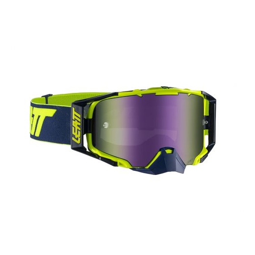 LEATT 6.5 Velocity Goggle (Purple Lens) - Iriz Ink/Lime