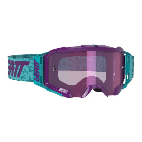 LEATT 5.5 Velocity Goggle Iriz Aqua Purple Lens 78%