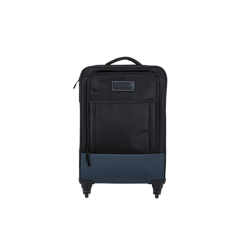 RADAR 2022 Flight 4-Wheel Carry-On Luggage (Black / Blue)