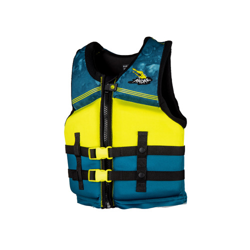 RADAR TRA Boy's - CGA Life Vest (Volt / Deep Sea) - Youth (50 - 90lbs)