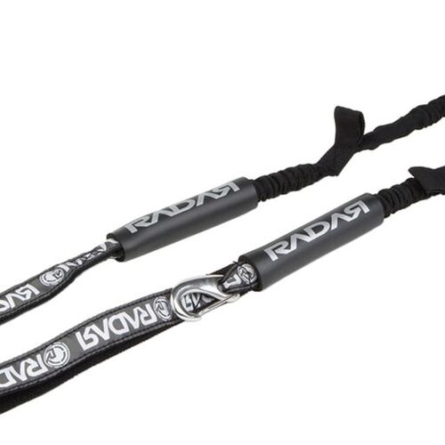 RADAR Adjustable Webbing Bungee Boat Dock Tie (Black) - 6ft