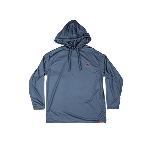 RONIX 2020 UV Shade/Wick Dry Hoodie (Slate Grey/Orange)