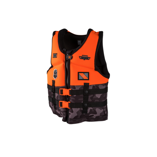 RONIX Top Grom Boy's CGA Vest (Orange / Black Camo) - Yth (50 - 90lbs)