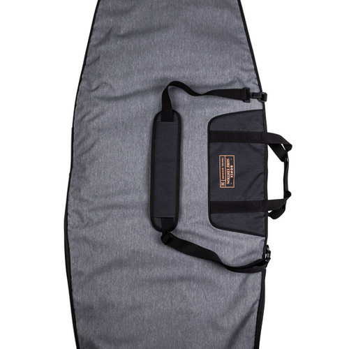 RONIX Dempsey Surf Case w/3D Fin Box (Charcoal / Orange) - Up to 5'2