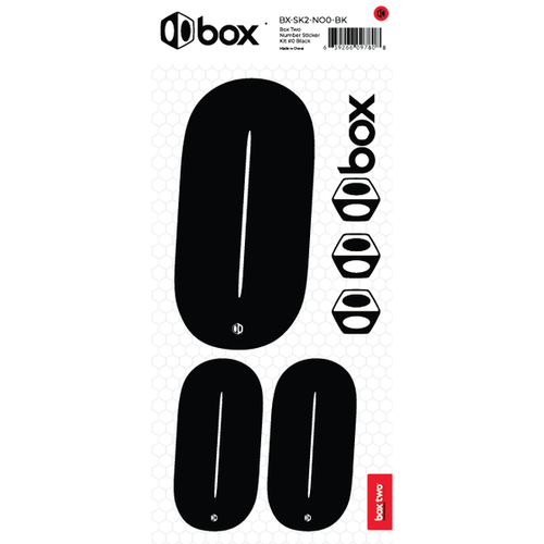 BOX TWO Number Sticker Kit (Black)